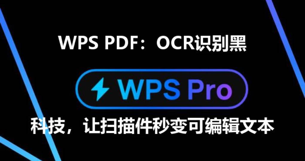 WPS 能否识别 PDF 中的扫描文字?